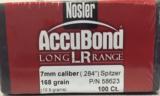 Nosler Accubond Long Range 7mm 168gr Bullets - 1 of 3