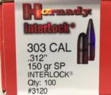 Hornady Interlock 303 cal 150gr bullets - 1 of 3