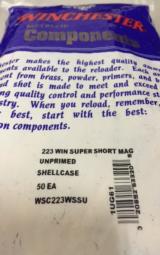 Winchester 223 WSSM Factory New Brass - 1 of 2