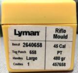 Lyman Single Cavity Rifle Mould 45 cal PT 480 gr
- 1 of 3