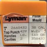 Lyman Double Cavity Pistol Mould 38 cal WC 160 gr - 1 of 2