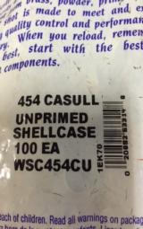 Winchester 454 Casull Factory New Unprimed Brass Shellcases - 2 of 3