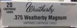 Weatherby Factory New 375 Weatherby Magnum Brass Cases
- 1 of 4