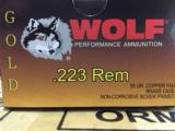 Wolf Gold .223 Rem 55gr FMJ Brass Cased 1000 Round Case - 3 of 5