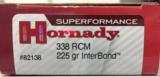 Hornady Superformance 338 RCM 225gr Interbond - 1 of 4