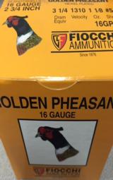 Fiocchi Golden Pheasant 16 Gauge 2 3/4 - 2 of 3