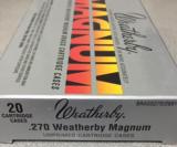Weatherby Factory New 270 Weatherby Magnum Brass Cases - 2 of 4