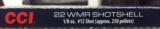 CCI 22 WMR Shotshell 1/8oz #12 shot Approx. 250 Pellets- 2 of 4