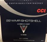 CCI 22 WMR Shotshell 1/8oz #12 shot Approx. 250 Pellets- 1 of 4