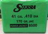 Sierra 41 cal 170gr JHC Pistol Bullets - 1 of 3