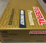 Federal Premium High Energy 300 Weatherby Magnum 180gr Trophy Bonded Bear Claw - 3 of 3
