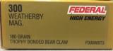 Federal Premium High Energy 300 Weatherby Magnum 180gr Trophy Bonded Bear Claw - 1 of 3