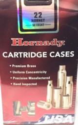 Hornady Factory New Unprimed 22 Hornet Brass Shellcases - 1 of 2