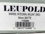 Leupold Mark 8 Integral Mount (IMS) 34mm Matte Black #110296 - 2 of 7