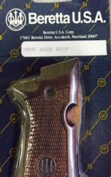 Beretta Factory Checkered Wood Grips For Beretta Model 84F- 2 of 3