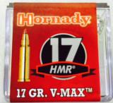 Hornady 17 HMR V-MAX 17gr Ammunition - 1 of 3