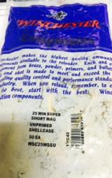 Winchester 25 WSSM Factory New Brass - 3 of 3