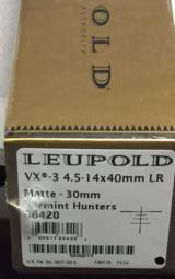 Leupold VX-3 4.5-14x40mm LR Matte 30mm Varmint Hunter Reticle #66420 - 2 of 3