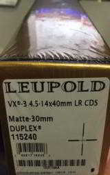 Leupold VX-3 4.5-14x40mm LR CDS Matte 30mm Tube Duplex 115240 - 2 of 3