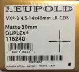 Leupold VX-3 4.5-14x40mm LR CDS Matte 30mm Tube Duplex 115240 - 1 of 3