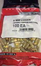 Winchester 9mm Luger Factory New Unprimed Shellcases - 1 of 2