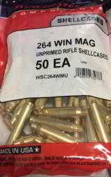 Winchester 264 Win Mag Factory New Unprimed Shellcases - 1 of 2