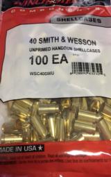 Winchester 40 Smith and Wesson Factory New Unprimed Brass - 1 of 2