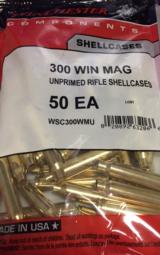 Winchester 300 Win Mag Factory New Unprimed Shellcases - 1 of 2