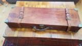 VL&A oak and leather case 12 or 16 GA 28 inch 1 or 2 barrel - 1 of 12
