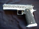 Pair of STI Damascus Slide Pistols built by Shuey Custom - 2 of 11