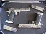 Pair of STI Damascus Slide Pistols built by Shuey Custom - 1 of 11