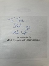 MBA Gyrojets and Other Ordnance, Mel Carpenter, signed by author, rare - 2 of 7