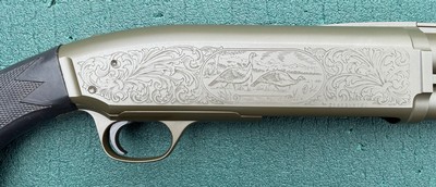 Browning BPS 10 gauge cerakoted engraved - Image 10 of 16