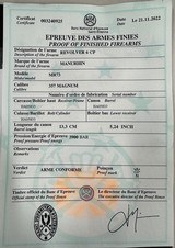 Manurhin MR 73 Sport .357 5.25” Barrel. Just arrived from Beretta. - 8 of 9