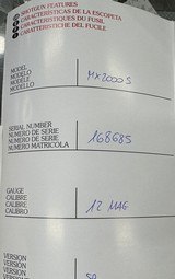 Perazzi MX2000S 12ga 32” Barrel. Fixed choke, M/IM. Tapered rib. 3lb 6oz. New in Negrini case. Never fit to any receiver. - 4 of 5