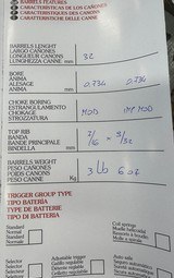 Perazzi MX2000S 12ga 32” Barrel. Fixed choke, M/IM. Tapered rib. 3lb 6oz. New in Negrini case. Never fit to any receiver. - 5 of 5