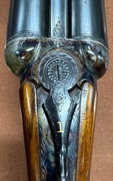 Webley & Scott English SxS 12ga 28” Barrels, Matching Pair marked 1 & 2. Both show handling marks but are in working condition mechanically - 23 of 24