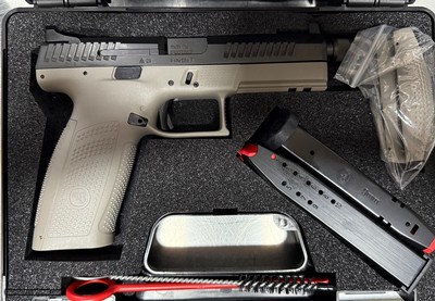 CZ P-10 F Urban Grey Suppressor-Ready (low capacity), SKU: 01544, 9mm Luger, Magazine Capacity: 10+1, Frame: Fiber-reinforced polymer, Trigger M