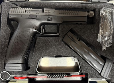 CZ P-10 F Suppressor-Ready, SKU: 89543, 9mm Luger, Magazine Capacity: 21+1, Frame: Fiber-reinforced polymer, Trigger Mech: Striker, Sights: High