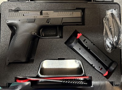 CZ P-10 C, SKU: 91531, 9mm Luger, Magazine Capacity: 15+1, Optics Ready, Frame: Fiber-reinforced polymer, Trigger Mech: Striker, Sights: Metal T