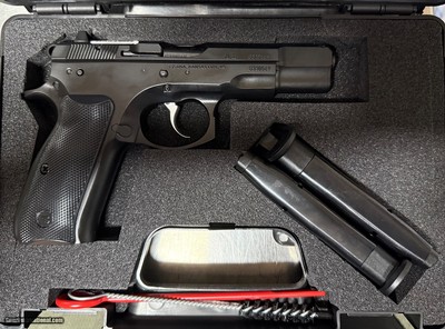 CZ 75 BD – 9mm (low capacity), SKU: 01130, 9mm Luger, Magazine Capacity: 10+1, Magazine Type: Double Stack, Frame: Steel, Grips: Plastic, Trigge