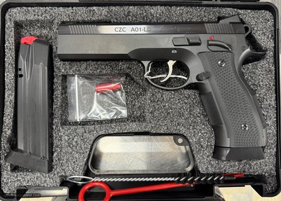 CZ Custom A01-LD, SKU: 91731, 9mm Luger, Magazine Capacity: 19+1, Magazine Type: Double Stack, Frame: Steel, Trigger Mech: DA/SA, Sights: Fixed