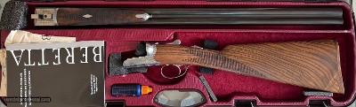 Beretta 486 Parallelo 12ga 28” Barrel Fixed Choke F/M, 3” Chamber. English Stock/Splinter Forend. Comes as pictured new in box. #21761