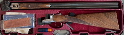 Beretta 486 Parallelo 12ga 28” Barrel Fixed Choke F/M, 3” Chamber. English Stock/Splinter Forend. Comes as pictured new in box. #21764