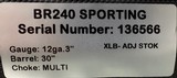 Rizzini BR240 12ga 30” Barrel 3” Chamber Adjustable Comb. New in box with 5 chokes. - 4 of 4