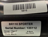 Rizzini BR110 Sporter 12ga 30” Barrel 3” Chamber Adjustable Comb. 5 chokes included. New in box. #22350 - 4 of 4