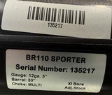 Rizzini BR110 Sporter 12ga 30” Barrel 3” Chamber Adjustable Comb. 5 chokes included. New in box. #22352 - 4 of 4