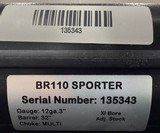 Rizzini BR110 Sporter 12ga 32” Barrel 3” Chamber. Adjustable Stock. Comes in hard case with 5 extended chokes. Right hand cast and palm swell. - 4 of 4