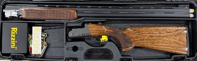 Rizzini BR110 Sporter 12ga 32Barrel 3Chamber. Adjustable Stock. Comes in hard case with 5 extended chokes. Right hand cast and palm swell.