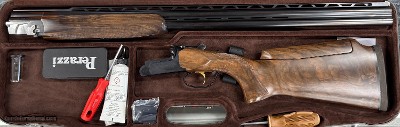 Perazzi MX8 Trap 12ga 32” Barrel Fixed Choke M/F. Tapered Low Stepped Rib. MX2000 Wood. Adjustable Montecarlo Stock. #22459